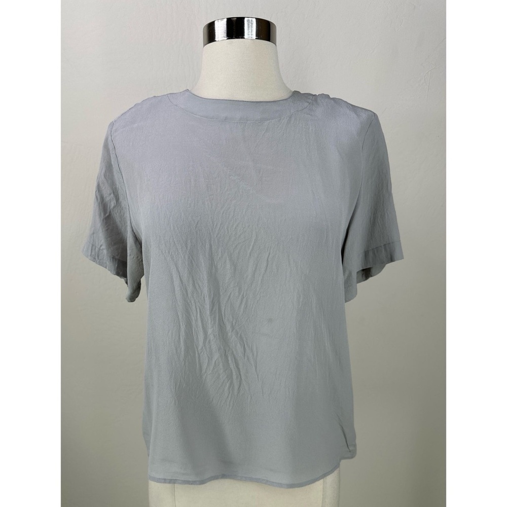 Anna and Frank Silk Casual Short Sleeve Top